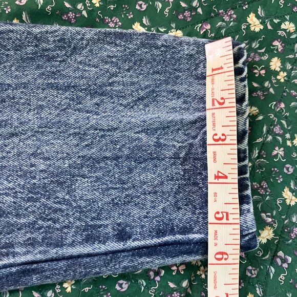 Vintage Lee Cooper Jeans Womens Floral Embroidered High Rise Acid Wash 90s - Picture 11 of 11